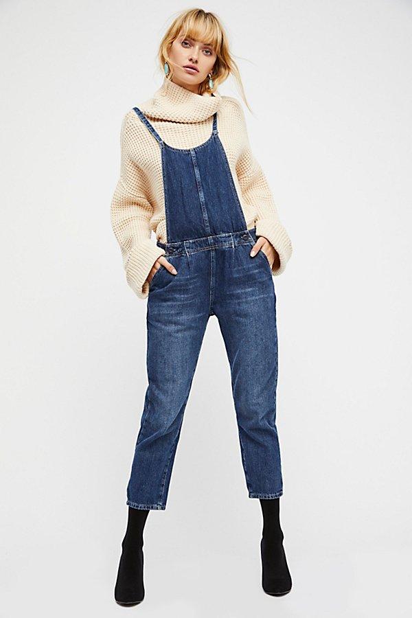 Pleated Overall By Free People Denim
